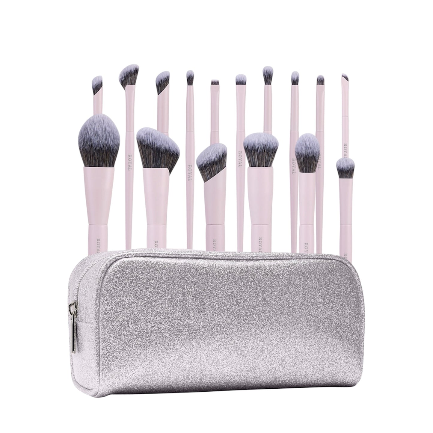 Something Pink- 16 piece brush set with bag