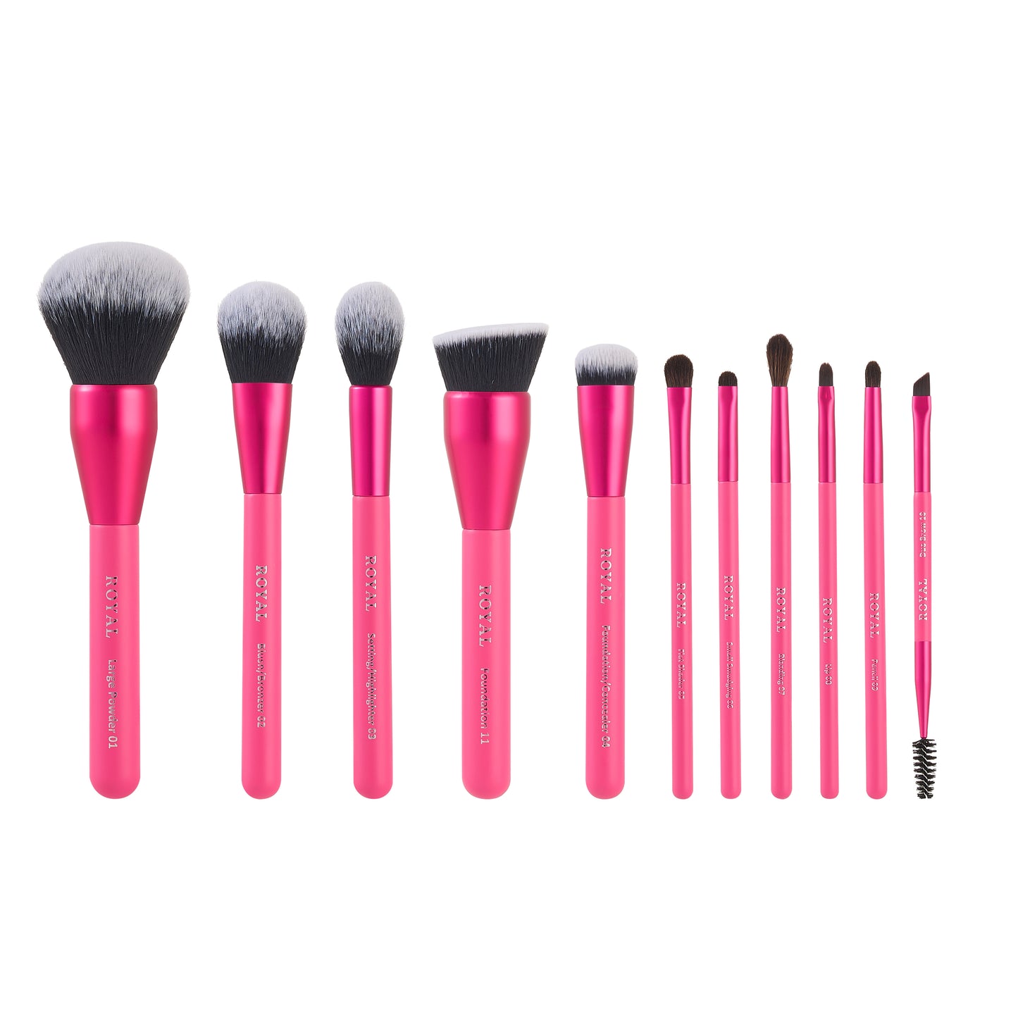 Hot Pink RENEWED-11 piece brush set