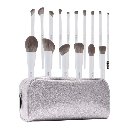 Something White- 16 piece brush set with bag