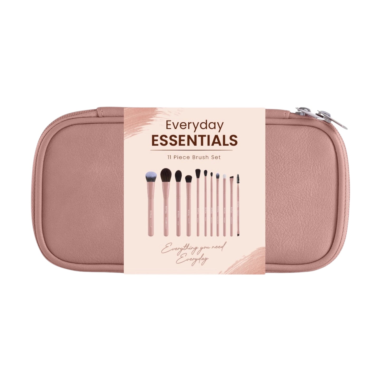 Everyday Essentials- 11 piece brush set with bag