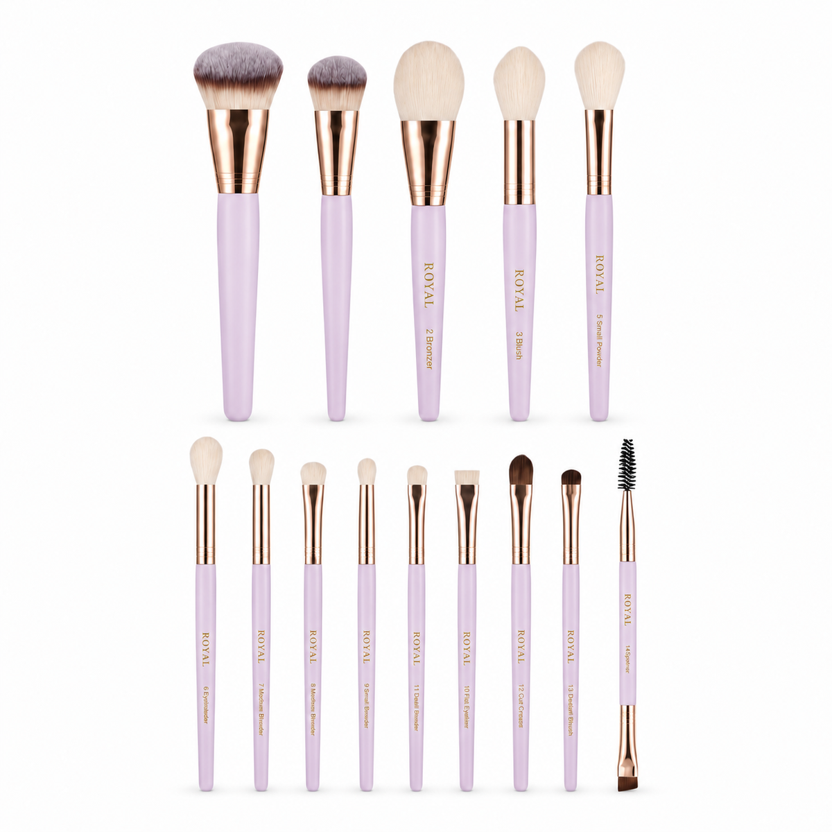 Floral Dreams- 14 piece brush set with bag