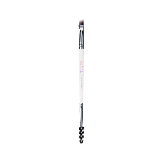 Double ended angled eyebrow and eyelash brush 26