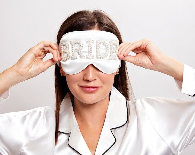 Just Married sleep mask