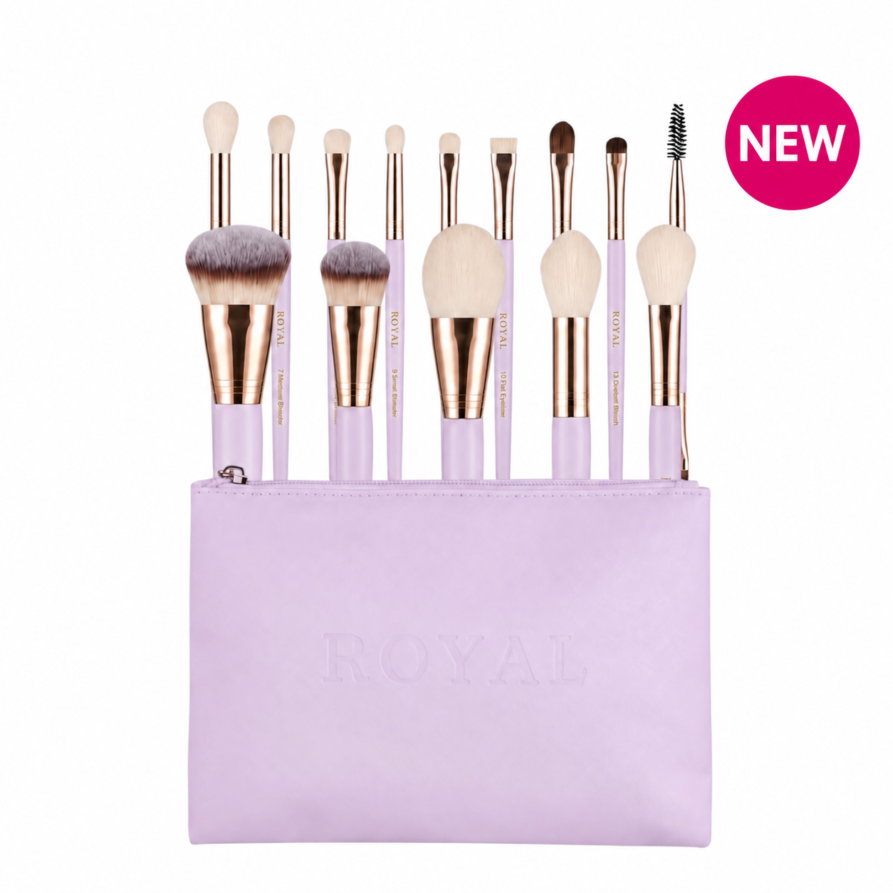 Floral Dreams- 14 piece brush set with bag