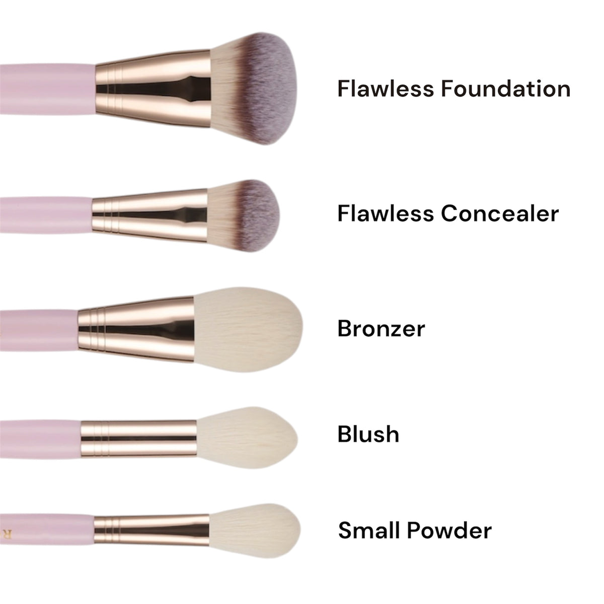 Floral Dreams- 14 piece brush set with bag